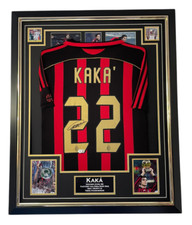 Maglia MILANO leggenda incorniciata KAKA firmata maglia autografo BECKETT AUTENTICATA