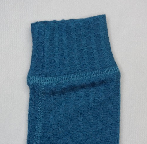 Chaser Waffle Hoodie Pullover Teal Blue Long Sleeve Thermal Knit Women's Size XS - Picture 7 of 20