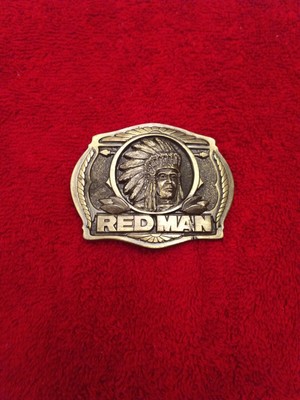 red man belt buckle 1988