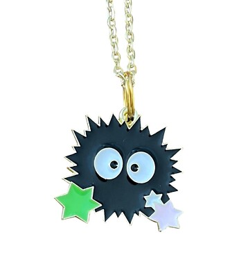 Anime Soot Sprite Necklace Cosplay Dust Bunny Charm Pendant