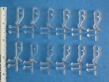 12 pcs Clear Hidden Valance Clips For Faux  Wood Venetian Blinds Parts
