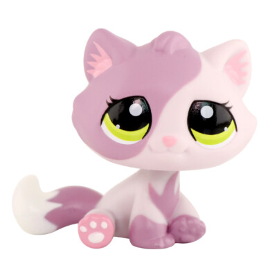 LPS Purple Tabby Bon Bon Cat 1660 Collectable Toy Kids Girl Cute Gift LPS  Pets