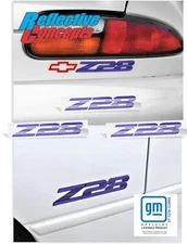 Z28 Badge Overlay Stickers - 93-02 Camaro Z28 set of 3