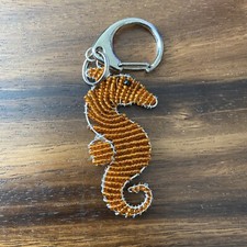 Beaded Seahorse Keychain Beads Keyring Key Chain