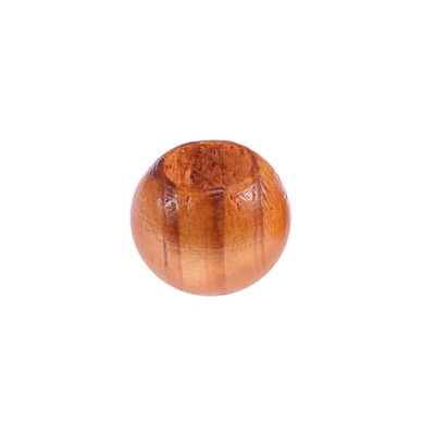  100 Pcs Pine Beads Jumbo Round for Lanyard Making Crafting with Holes