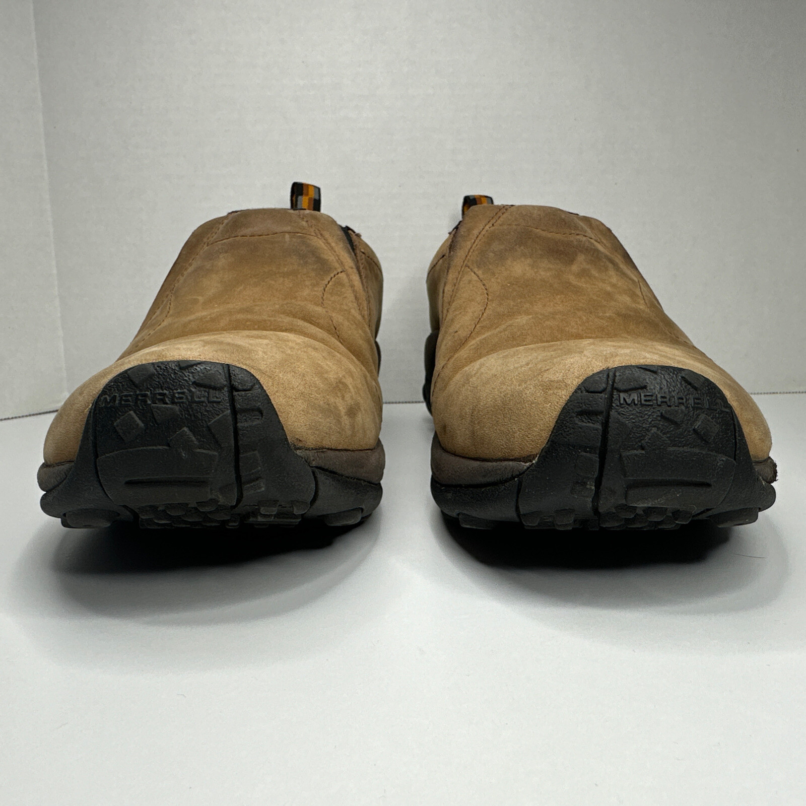 Scarpe Merrell Uomo 9 5 Slip On Jungle Moc Nubuck Pelle Marrone J52927 Impermeabili