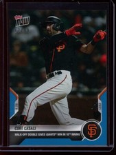 2021 Topps Now #421 Curt Casali Blue Parallel Card #d /49