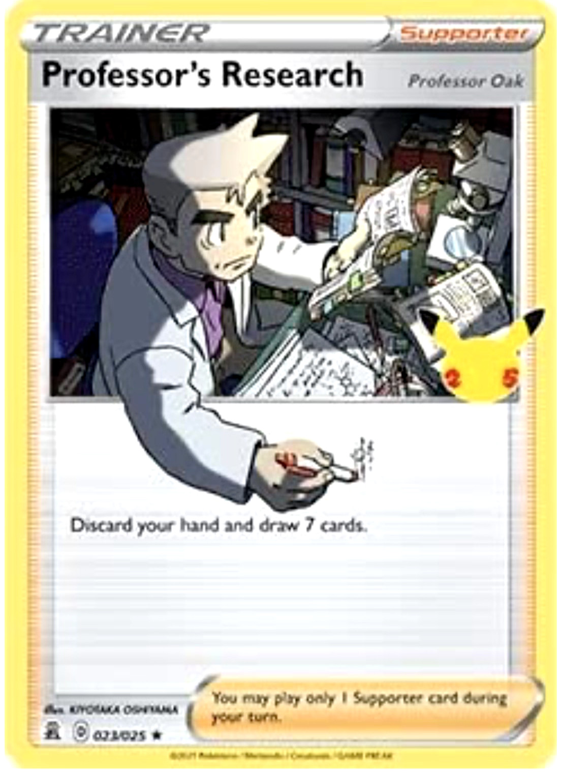 Pokemon - Trainer - Professor's Research - Professor Oak - Common
