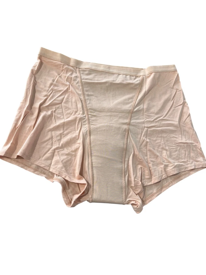 Rhonda Shear Protection Leak Resistant Boyshort Size Large Beige Intimate Lounge - Image 2 of 4