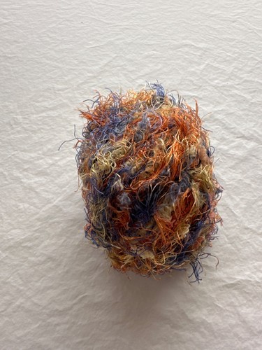 Trendsetter "MARRAKECH" #439 Orange/Blue Soft Colorful Eyelash Nylon/Polyester - Picture 3 of 4