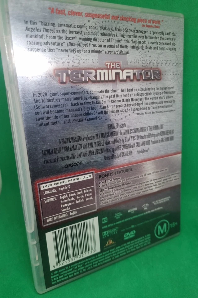 The Terminator  (Schwarzenegger) Special Edition R4 DVD Very Good Conditiion - Image 4 of 4