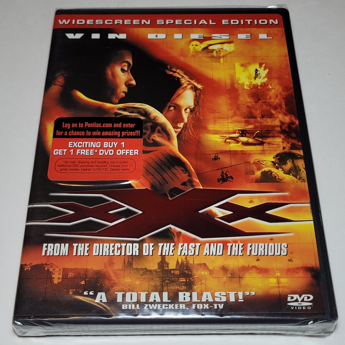 xXx or Triple X (DVD 2002) Vin Diesel Asia Argento Free 1-Day