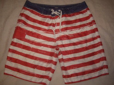 4th of july men's swim trunks