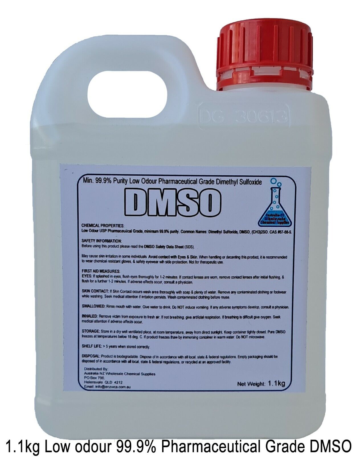 1.1kg 99.9% Pure Pharmaceutical Dimethyl DMSO Sulfoxide Grade Ranking A surprise price is realized TOP9