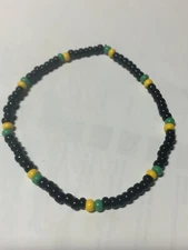 Jamaica Colors Black Yellow Green Bracelet All Sizes