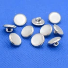 SILVER WITH PEARLESCENT CENTRE SHANK BUTTONS 11.5mm