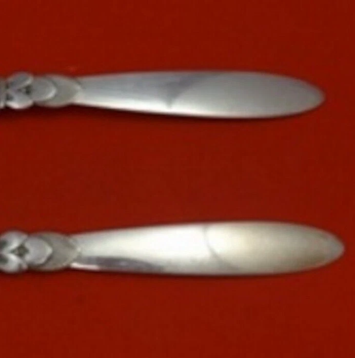 Juego de servir ensalada de plata esterlina Cactus de Georg Jensen 2 piezas FH todo esterlina 9" Foto 2 de 2