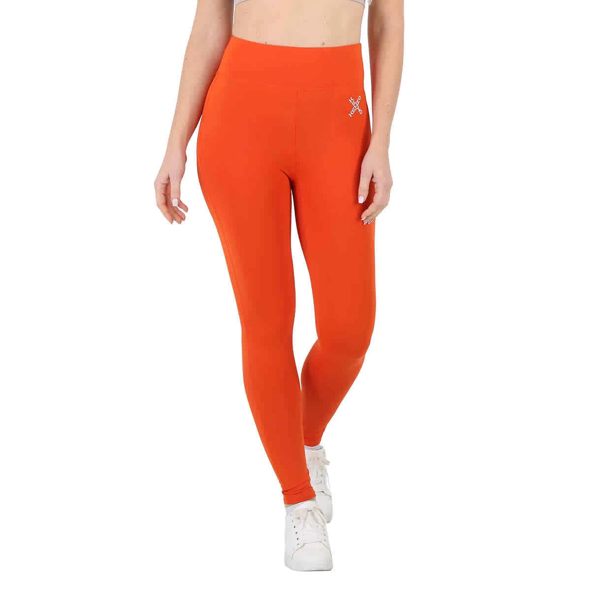Kenzo Ladies Deep Orange Sport Little X Leggings Brand