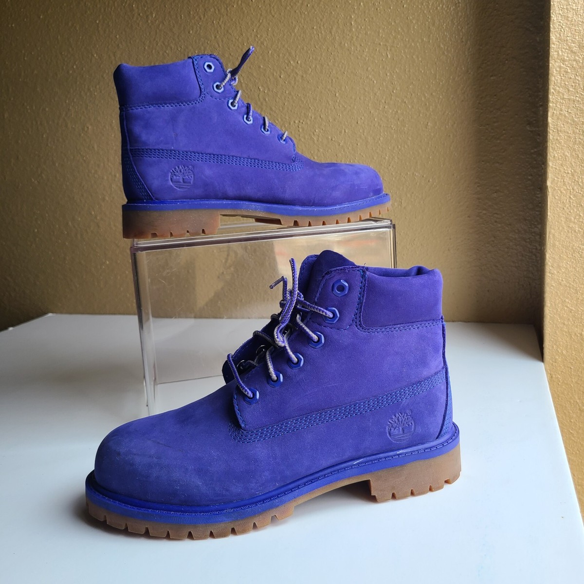 Timberland Premium Scuffproof Wheat Scuff Proof Blue kids size