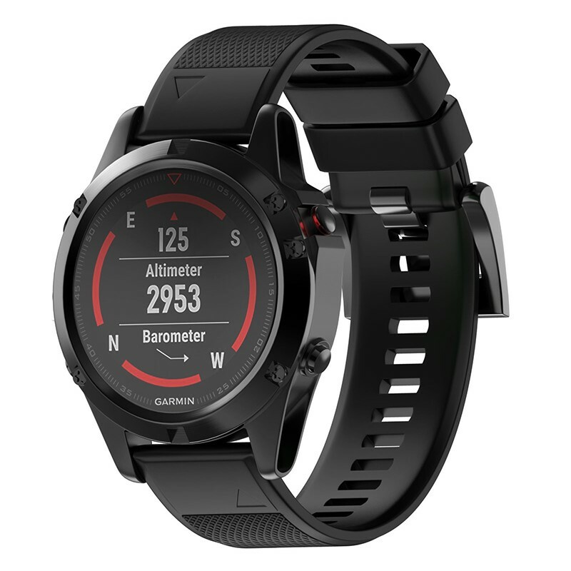 Cinturino da polso sportivo attivo aggiornato per orologio Garmin Fenix 7X / Fenix 6X / Fenix 5X, 26mm sostuzione della fascia da braccio per Scosche HRM  18