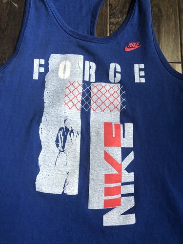 Vintage Nike Force Tank Top Sz Medium 80s Basketball - Picture 2 of 8