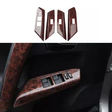 For Toyota RAV4 2013-2018 Wood Grain Cover Trim Door Window Switch Lift Frame 4*