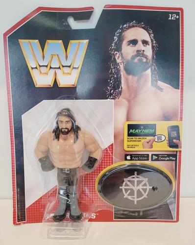 WWE SETH ROLLINS Retro Wrestling Figure Mattel Ser...