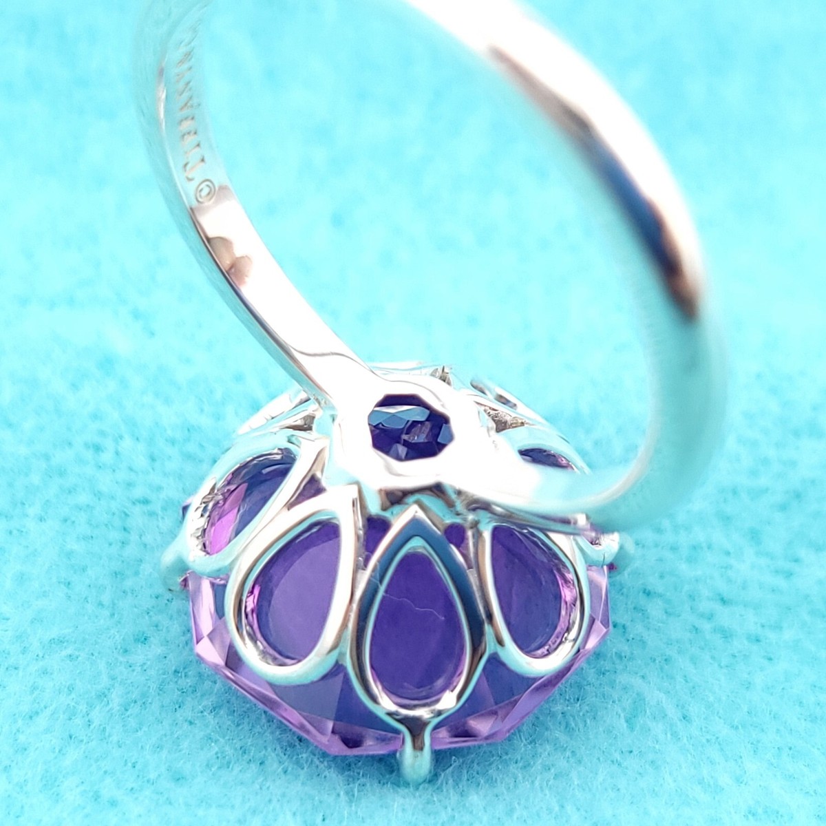 Vintage Tiffany & Co Sterling Silver Amethyst Sparkler Ring Vintage Tiffany & Co Sterling Silver Amethyst Sparkler Ring