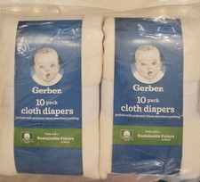Gerber Cloth Diapers TWO Packs Of 10