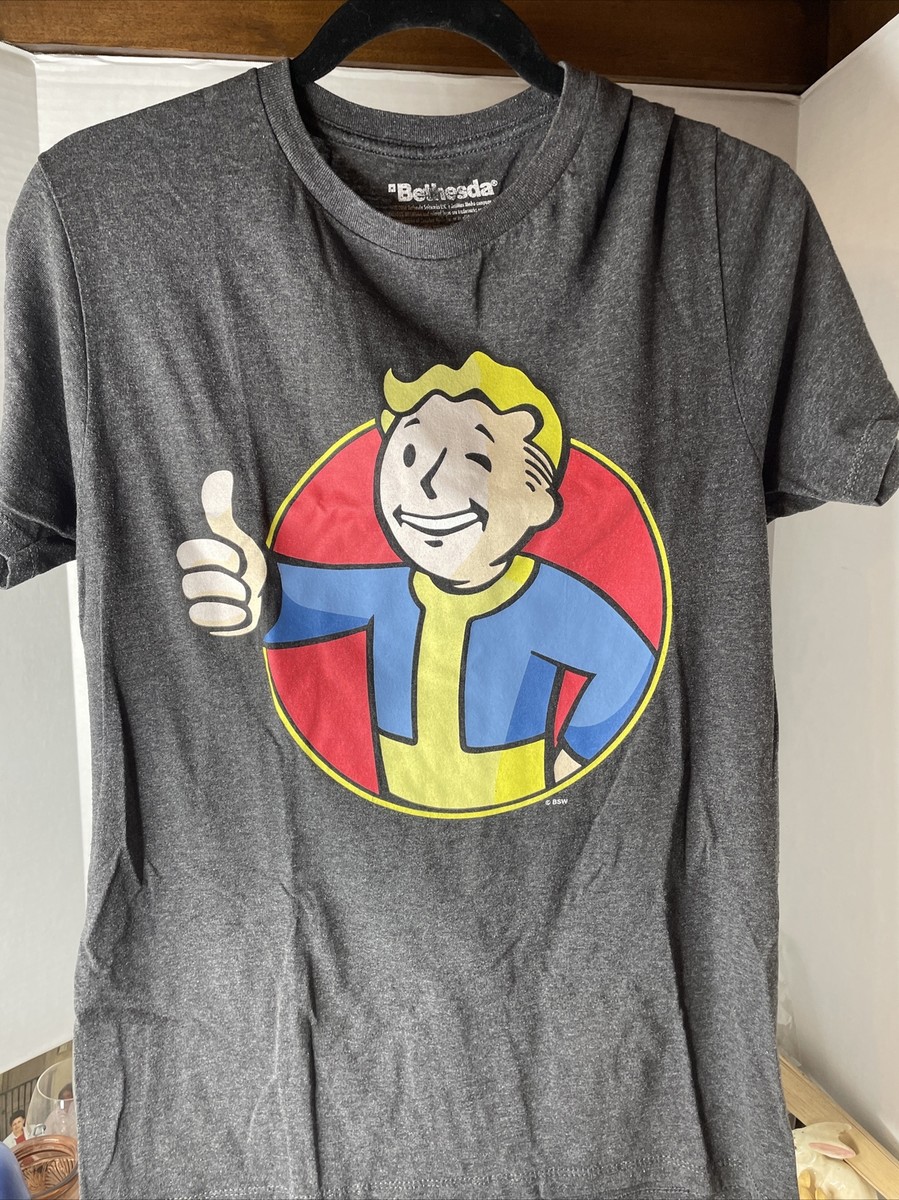 Fallout T-shirt Thumbs Up Guy Bethesda Video Game Hot Topic Sz