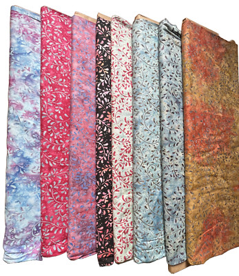 Batikstoff, Ranken, 100% Baumwolle, FQ, Basteln, Quilten Patchwork