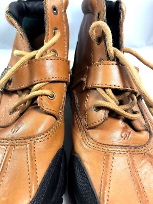Polo by Ralph Lauren Cognac Brown Leather Chukka Boots with Buckle 22948114_fpx.tif main image 3