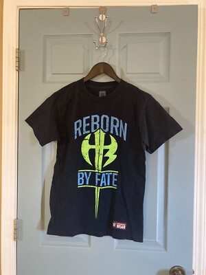 Mens WWE Authentic 2-Sided Hardy Boyz Reborn By Fate T-Shirt/Vivid Graphics Sz S