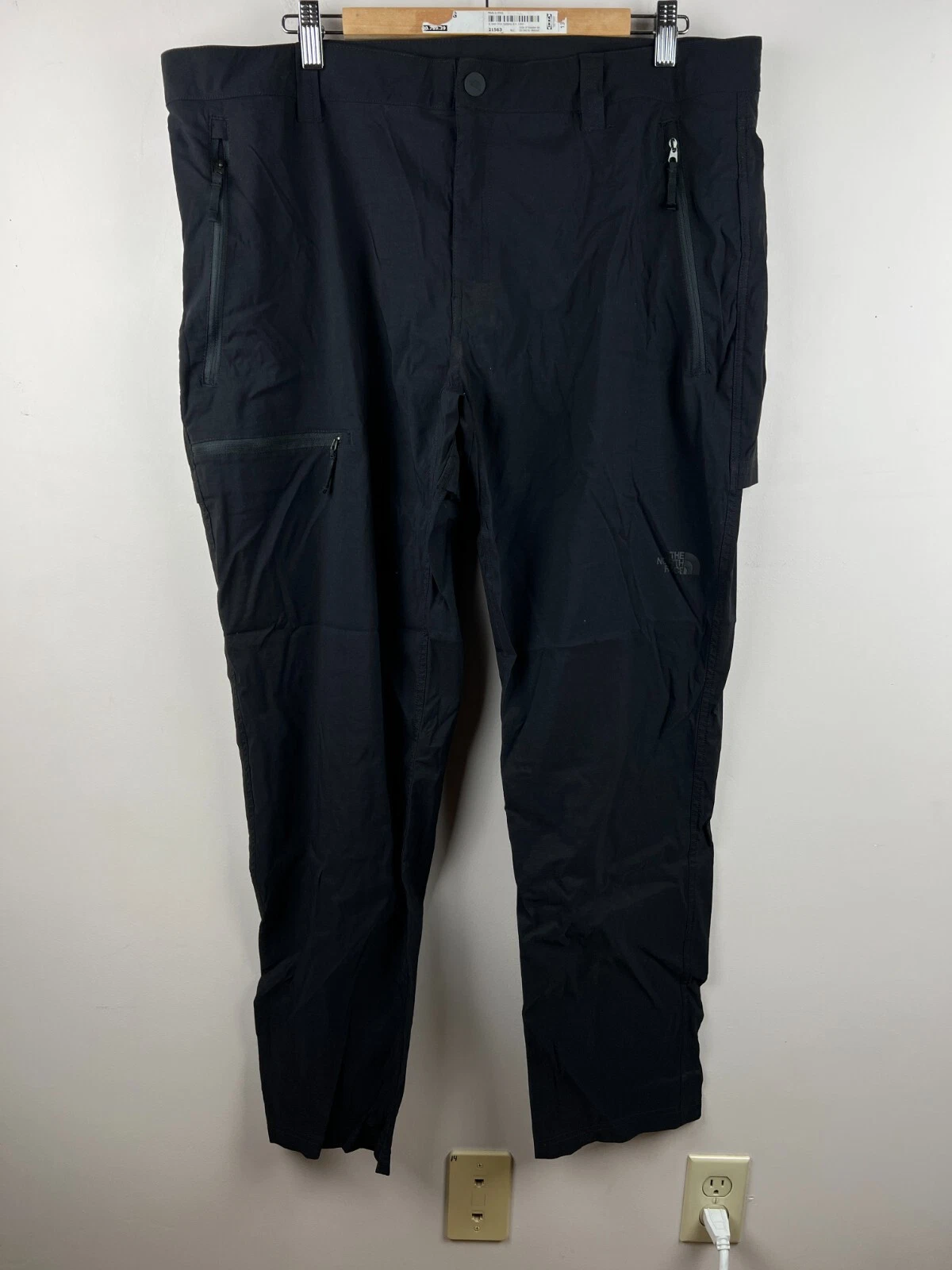 North Face Pants Mens 40 Black Flashdry Performance Tech Hiking Outdoor TNF