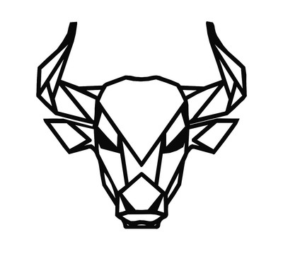 10 DXF cnc file g code gcode BULL laser cut plasma polygonal geometric cut 7025