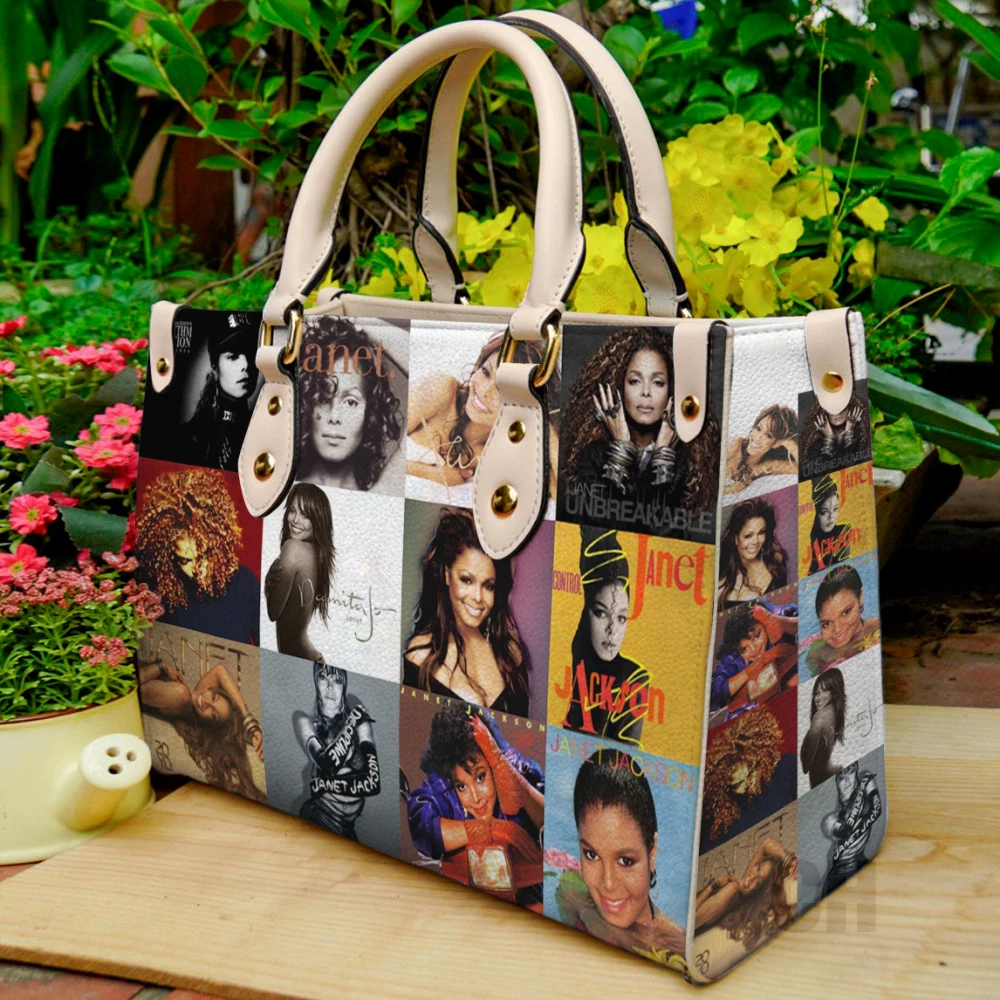 Janet Jackson Leather Handbag Gift For Women