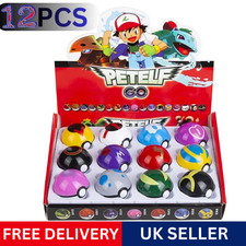 12pcs Ball Pokeball Set Kids Toys Figures Pikachu Child Gifts Uk