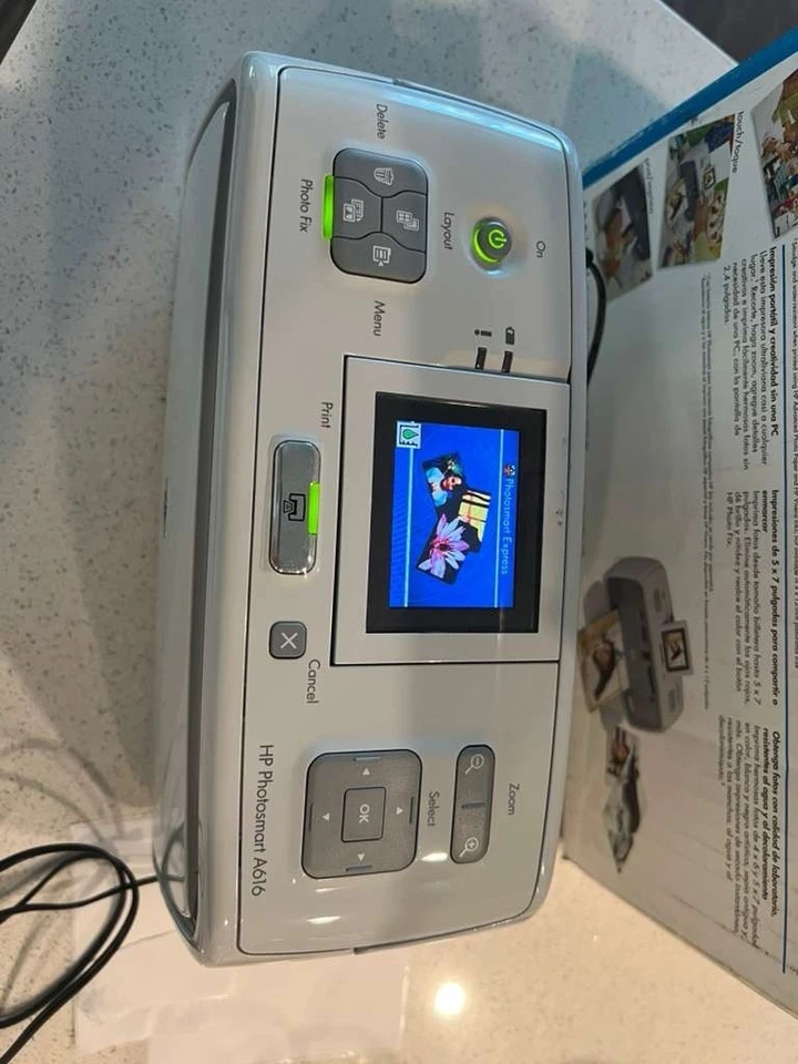 HP Photosmart A616 Compact Photo Printer NIB Q7112A New in Box Sealed - Image 2 of 4