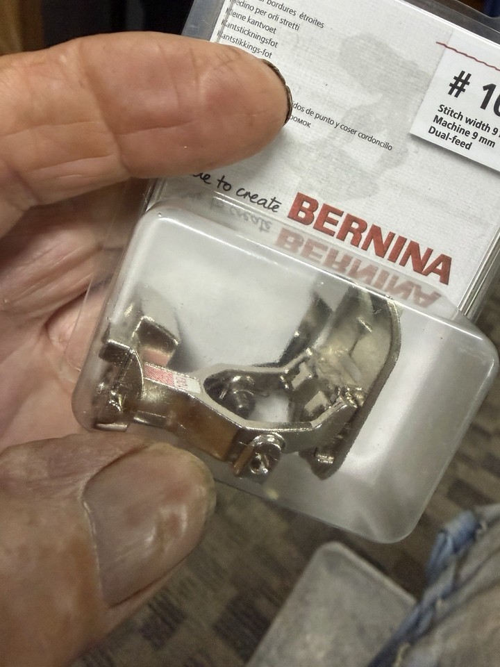 Genuine Bernina Stitch In The Ditch / Edge Stitch Foot #10D Dual Feed ...