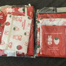 Miffy Set 5 Drawstring Pouches Bag Strawberry  Tulip Japan NEW