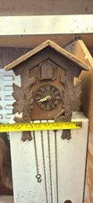Black Forest Wooden Cuckoo Clock Mechanical Pendulum Roman Numerals
