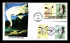 DR JIM STAMPS US COVER CRANES FDC CHINA JOINT ISSUE COMBO DUAL CANCEL