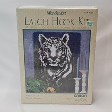 White Tiger Vintage Latch Hook Kit, New, Factory sealed