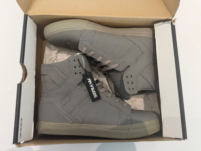 SUPRA SKYTOP  Grey-Grey  S18086 US Size 10