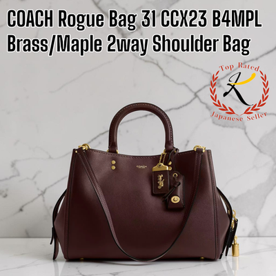 COACH Rogue Bag 31 CCX23 B4MPL Brass/Maple Brown 2way Shoulder Bag
