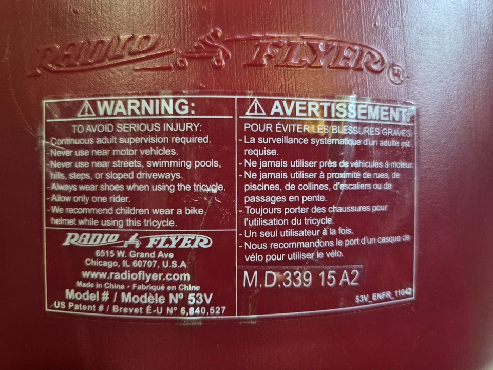 Radio Flyer 53V Deluxe Steer and Stroll Trike  - Imagem 3 de 4
