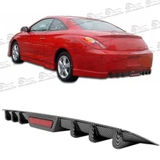 Carbon Style Car Diffuser 6-Fins Bumper Lip Spoiler Wing Lip For Toyota Solara