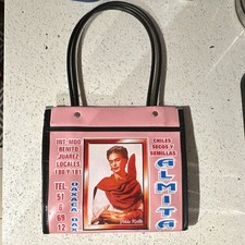 Pink Frida Kahlo Oaxaca Women's Tote authentic market bag bolsa Mexicano mercado