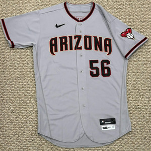 CENTENO SIZE 44 #56 2022 ARIZONA DIAMONDBACKS ROAD GAME JERSEY ISSUED MLB