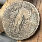 1927-P Standing Liberty Silver Quarter Dollar, Slight Toning — photo 3